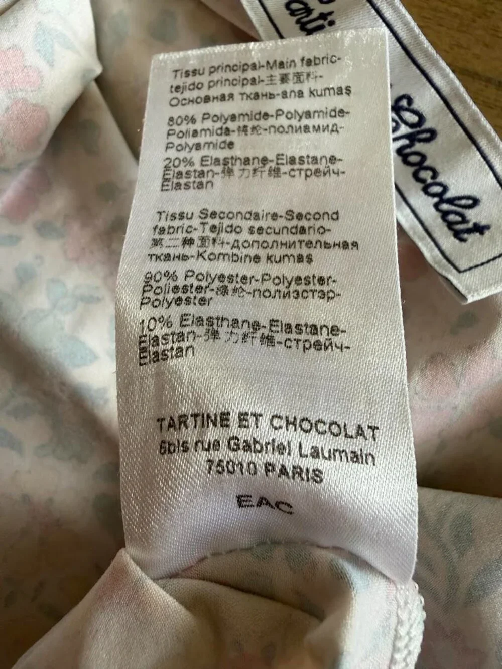 Tartine et Chocolat Floral Liberty of London Print Toddler Girl's Swimsuit 3T